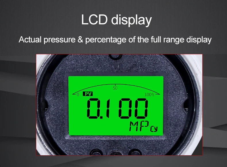 Pressure transmitter with LCD display pressure mpa