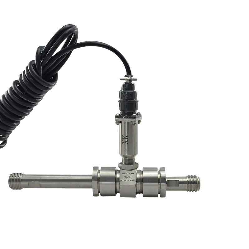 Turbine flow sensor thread connection, turbine flow working, turbo flow